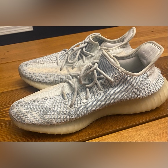 Pre-Owned - Adidas Yeezy Boost 350 V2 Cloud White Shoes - Size 12 main image 9